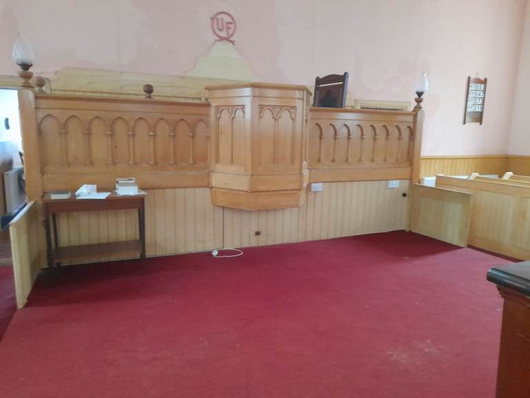 Vintage Church Pulpit made in pitch pine