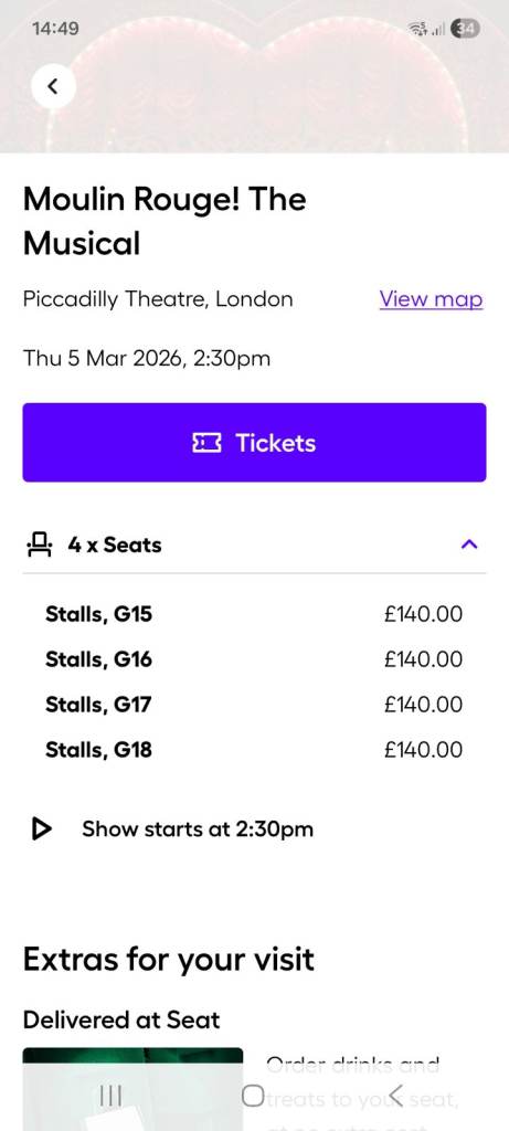 Moulin Rouge tickets