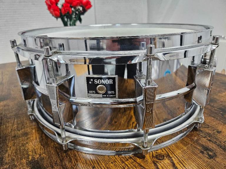 image for 1975 Sonor Centennial Phonic 14x6" ferro-manganese snare drum