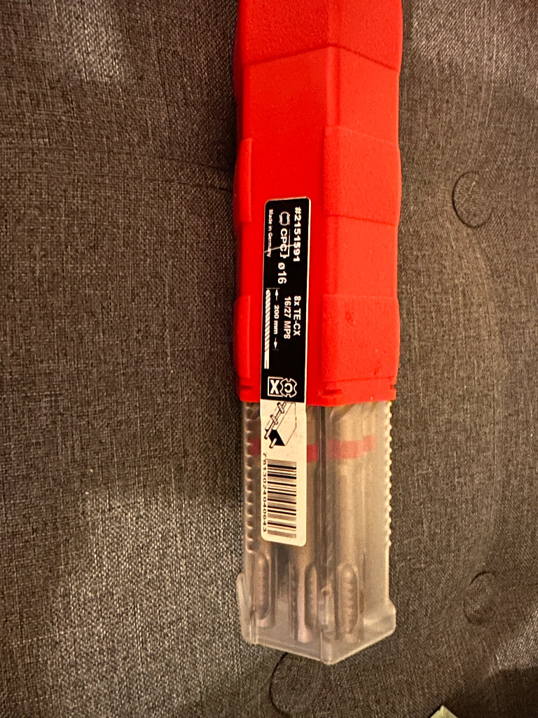 image for 8x TE-CX 16/27 MP8 - Hilti SDS drill bit 16x200mm