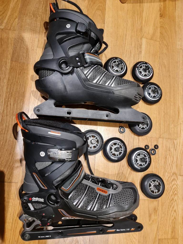 Decathlon Oxelo Roller Blade Skates Diabolo Brake System 