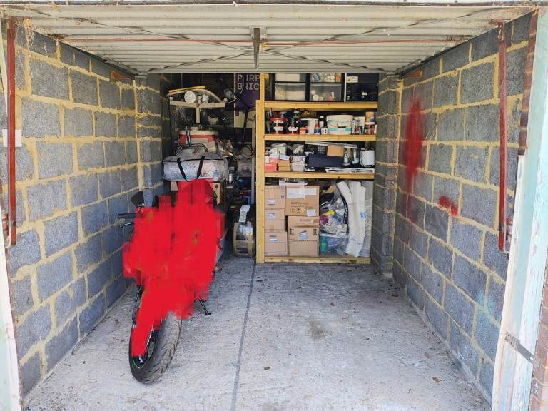 MOTORBIKE STORAGE 3 sq m lock up (SHARED) garage in Herne Hill
