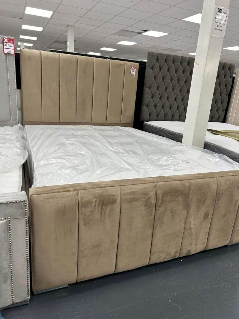 🛏️ Luxury 4FT Double Florence Penal Line  Bed – Brand New 📞 Order Now Amazing Price