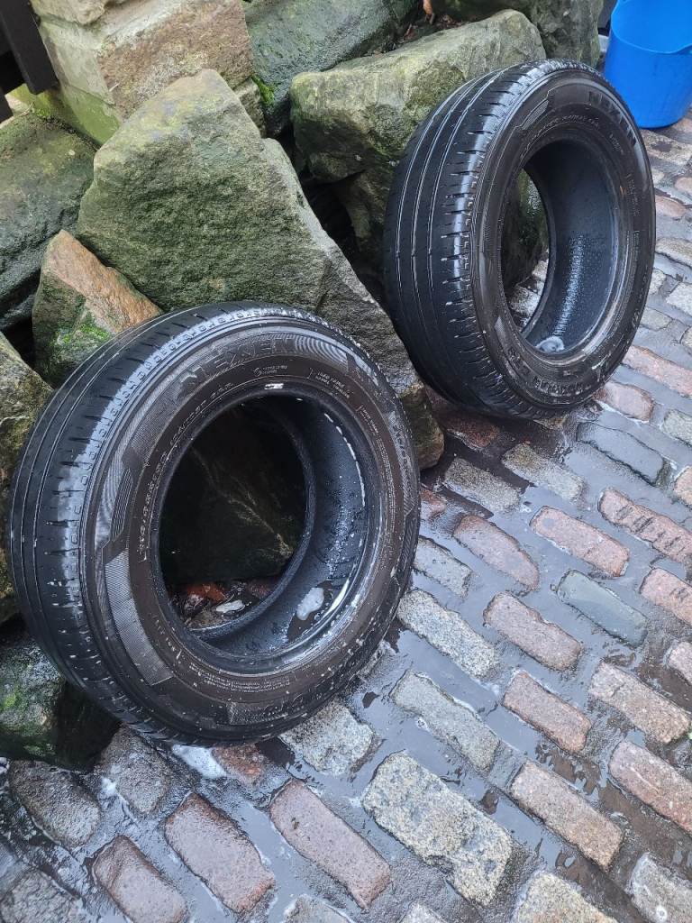 2 nexen van tyres size 215 65 15c with matching even tread
