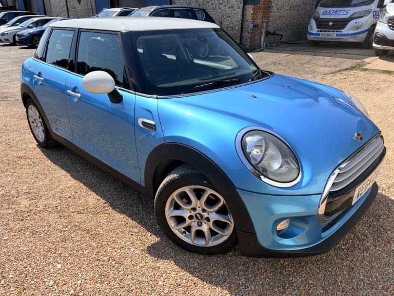 2014 Mini Cooper 1.5. Petrol. High Spec. Blue. 5 Door. Low Road TAX. Px Swap
