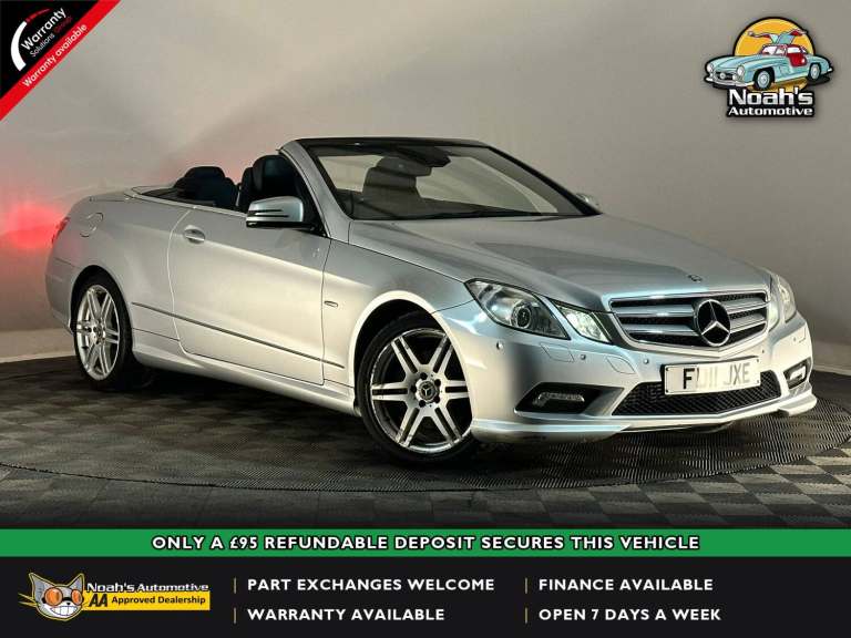 2011 MERCEDES-BENZ E250 SPORT 2.1 DIESEL AUTOMATIC CONVERTIBLE 201 BHP 45 MPG