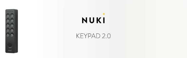 Nuki Keypad 2 Fingerprint Keypad with Bluetooth Code Entry for Smart Locks - Brand New