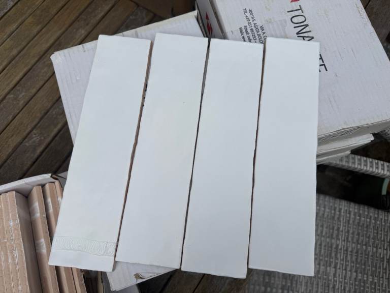 Mandarin Stone Tiles - Gelato Ivory Matt Ceramic 300x75x9mm (M15) - 180 pieces / 4m2