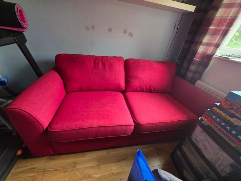 3 seater material sofa