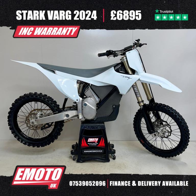 STARK VARG 60HP Electric Motocross Bike 69 Hrs @EmotoUK - Finance Available
