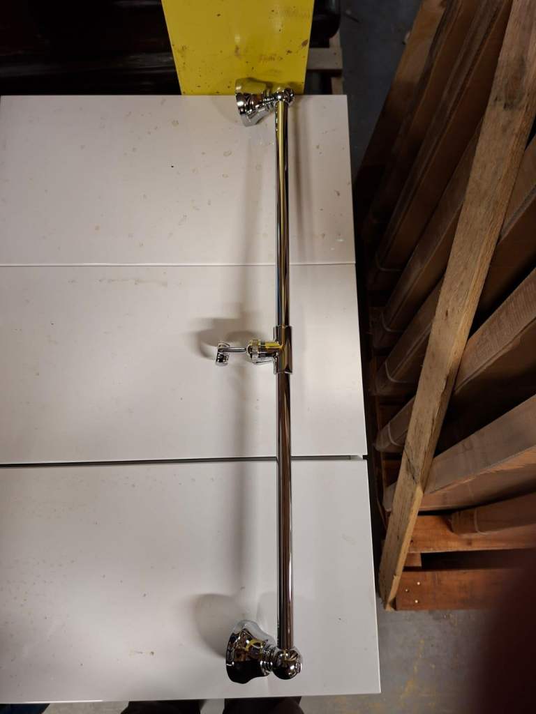 Shower Slider - Traditional Shower Slider Rail Chrome