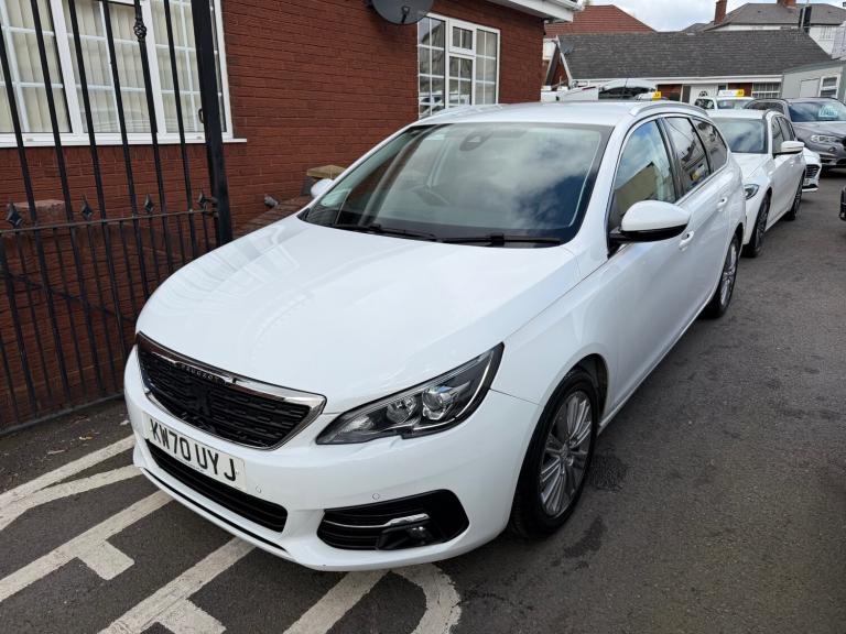 2020 70 PEUGEOT 308 SW 1.2 PURETECH 130 GPF ALLURE WHITE ESTATE PETROL EX POLICE