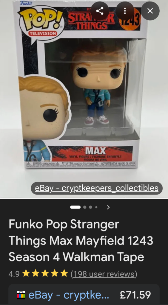 Stranger Things Funko Pops. HIGHLY COLLECTABLE 