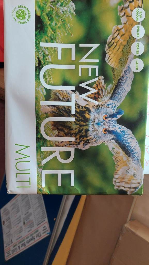 Printer paper x 2 packs unopposed 