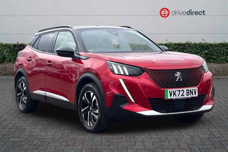  Peugeot E-2008 50kWh GT SUV 5dr Electric Auto (7kW Charger) (136 ps) SUV Electric Automatic