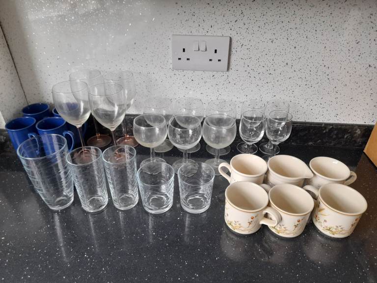 Glasses coffee cups sets