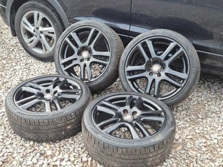 🌟Genuine Jaguar 18 inch 5x108 Alloy wheels with MATCHING TYRES 7M++ 