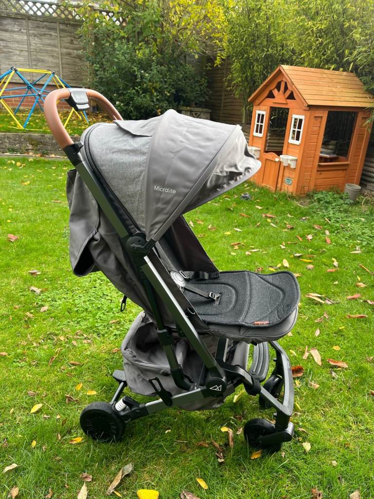 image for Micralite ProFold Stroller by Silver Cross - Lightweight Travel Pushchair