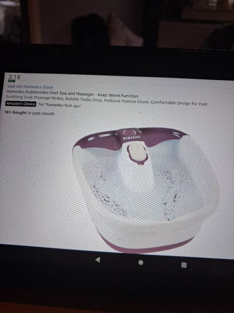 Homedics BubbleMate Foot Spa - Barely Used, FREE to a good home
