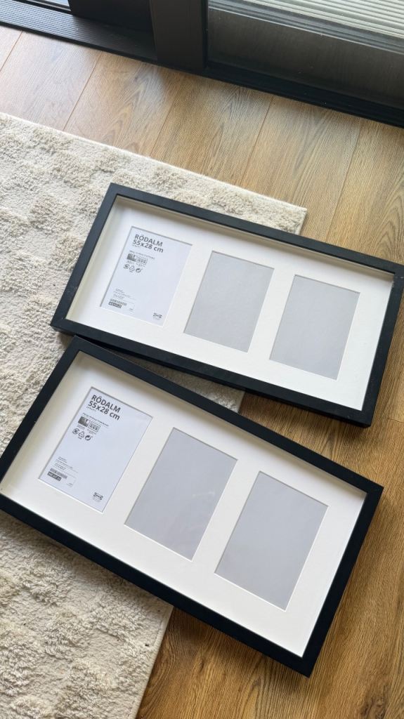 IKEA Black Photo Frames with Mounts – As Good As New