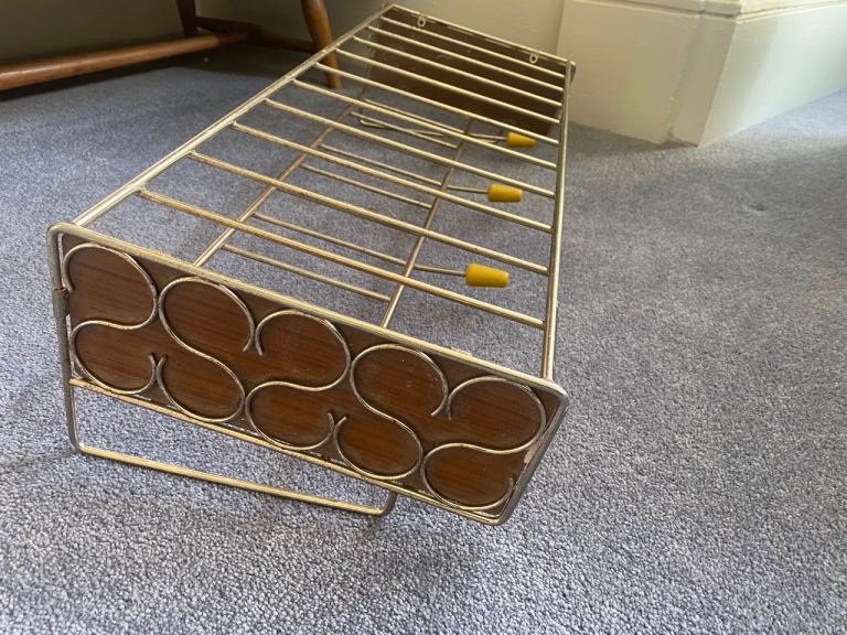 Mid century luggage rack