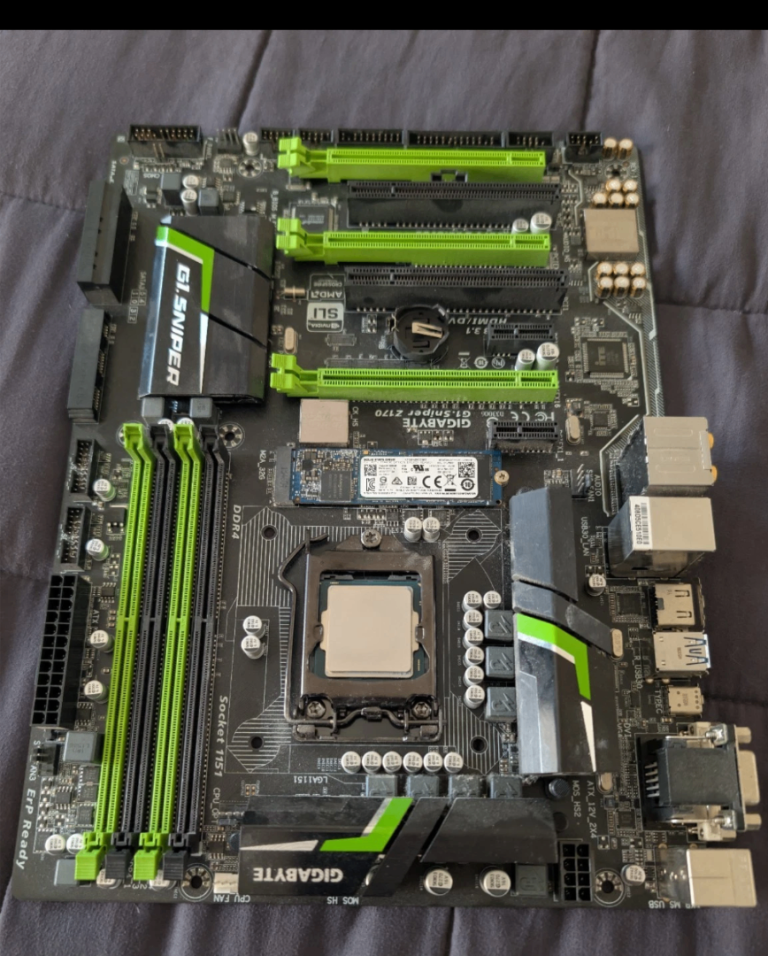 Gigabyte Sniper G1 Z170 Motherboard with Intel 15 6600K With 256GB NVMe SSD