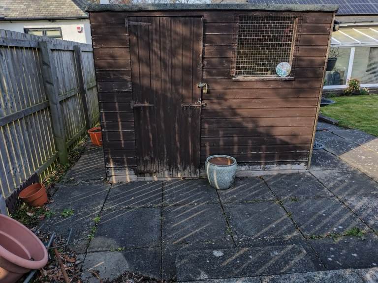 Free garden shed and contents 6ft x 8ft approx 