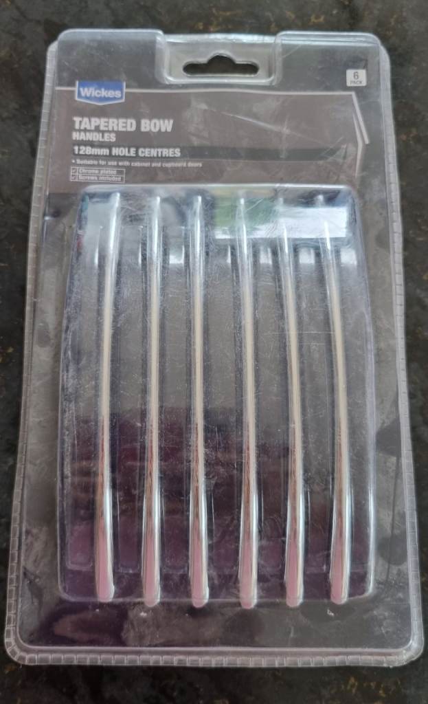 1 pack of 6 bow door handles new unopened 