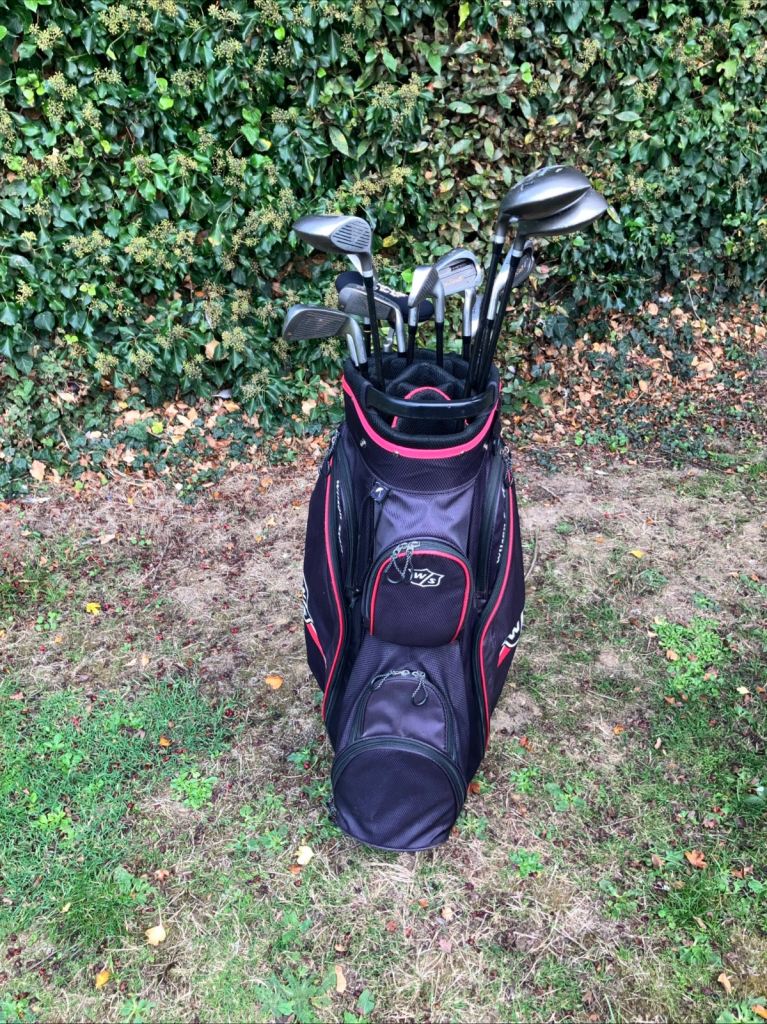 Men’s Golf Clubs Wilson Left Handed Driver 3-5 Wood 3-9 Iron Sw Pw Ping Putter 