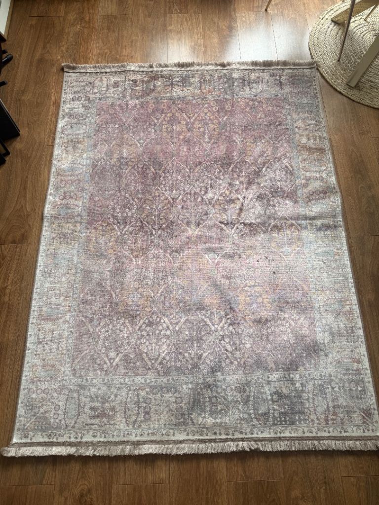Habitat Vintage Persian Style Silk-Effect Rug – 130x180cm