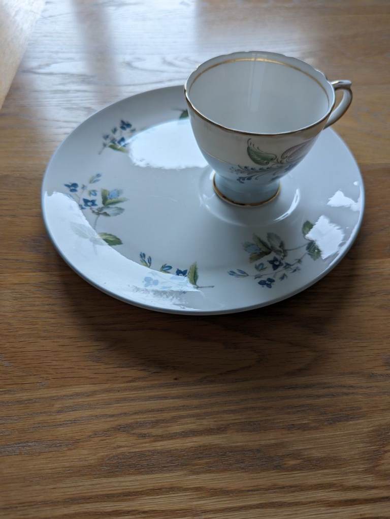 Vintage bone china Cup and Sandwich Plate in excellent condition