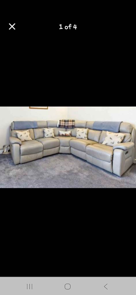 5 seater leather sofa 