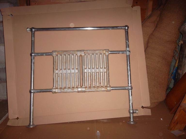 Vintage Chrome Towel Rail Radiator