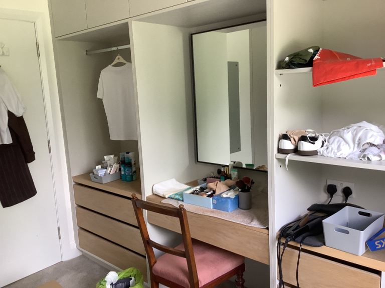 Dressing Room tall run and open run with drawers 