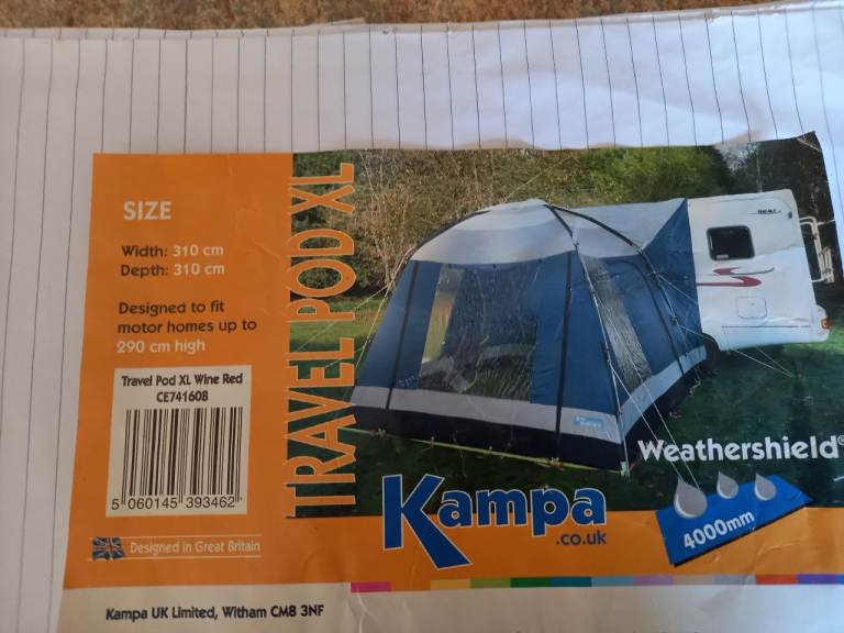 DRIVE AWAY MOTORHOME AWNING