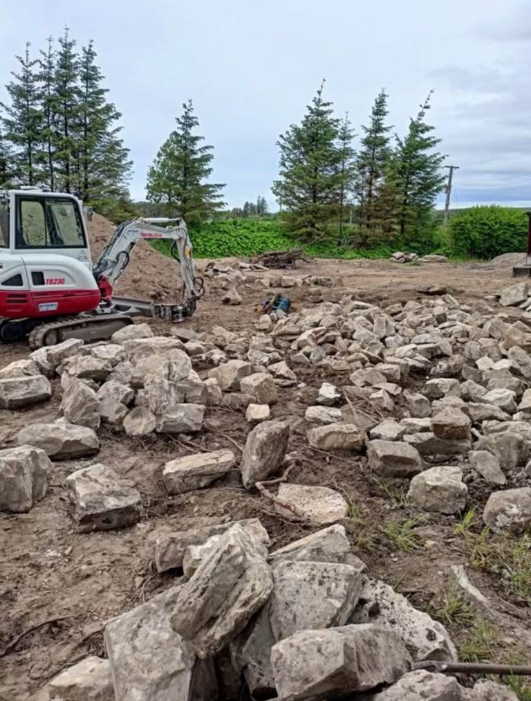 Large Quantity of Grey Stone Rocks for Garden or Building