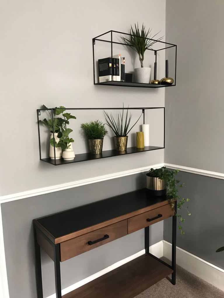 Two box shelves 