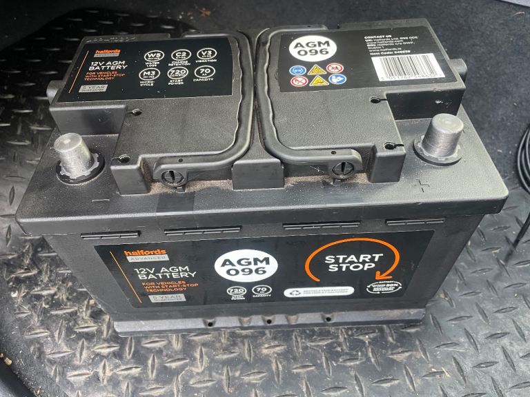 Halfords Advanced AGM 096 12V Car/van Battery 