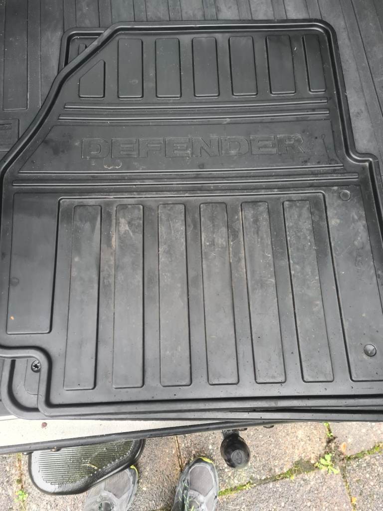 Land Rover Defender front rubber mats (pair)