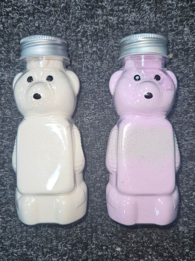 Clear Plastic Bear With Metal Screw Lid 