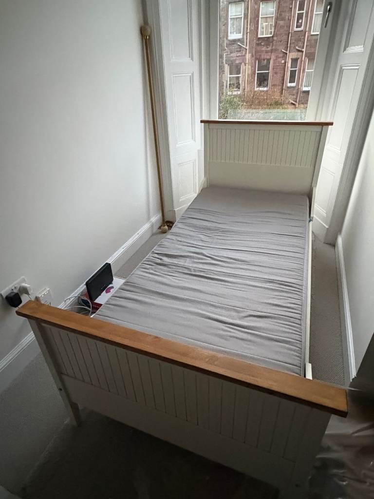 Single Bed & Mattress: Ikea Visdalen
