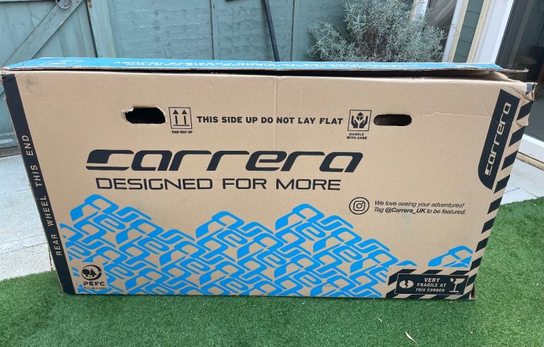 image for Carrera Vengeance Men’s Mountain Bike – Black – Large Frame (Brand New!)