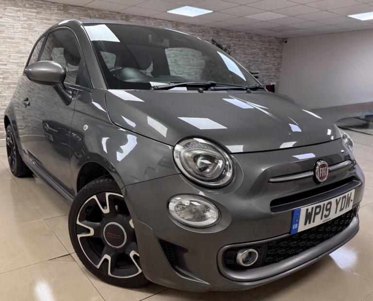 FIAT 500 1.2 1.2 69hp S Grey Manual Petrol 2019 WARRANTY 12 MONTHS MOT