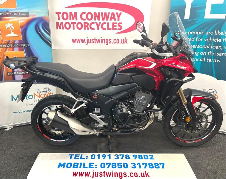 HONDA CB500X-A. 2023(23), ONLY 3,947 MILES, FSH, 2 OWNERS, MANY EXTRAS, £5395