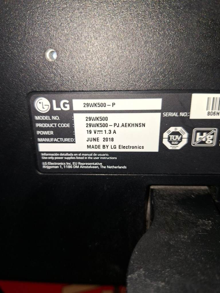 29 inch LG gaming/PC monitor 