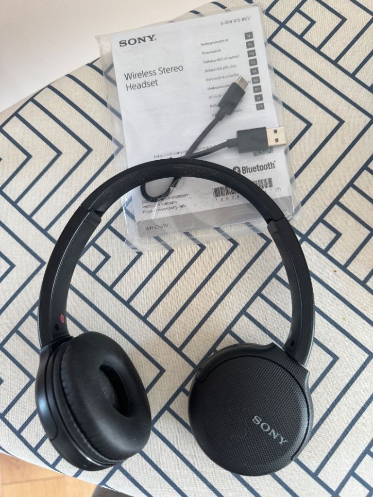 Sony Wireless Stereo Headset WH-CH510 With Charger