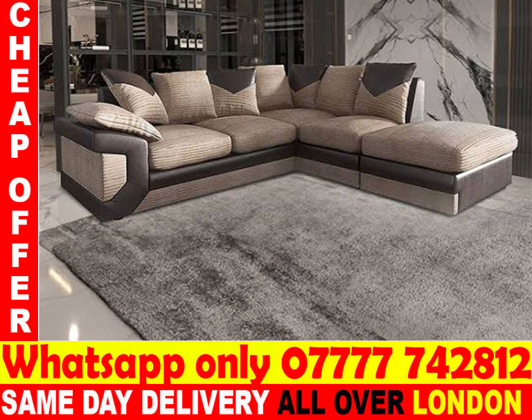 - FREE DELIVERY -L Shape sofa 3 seater and 2 seater (erthj