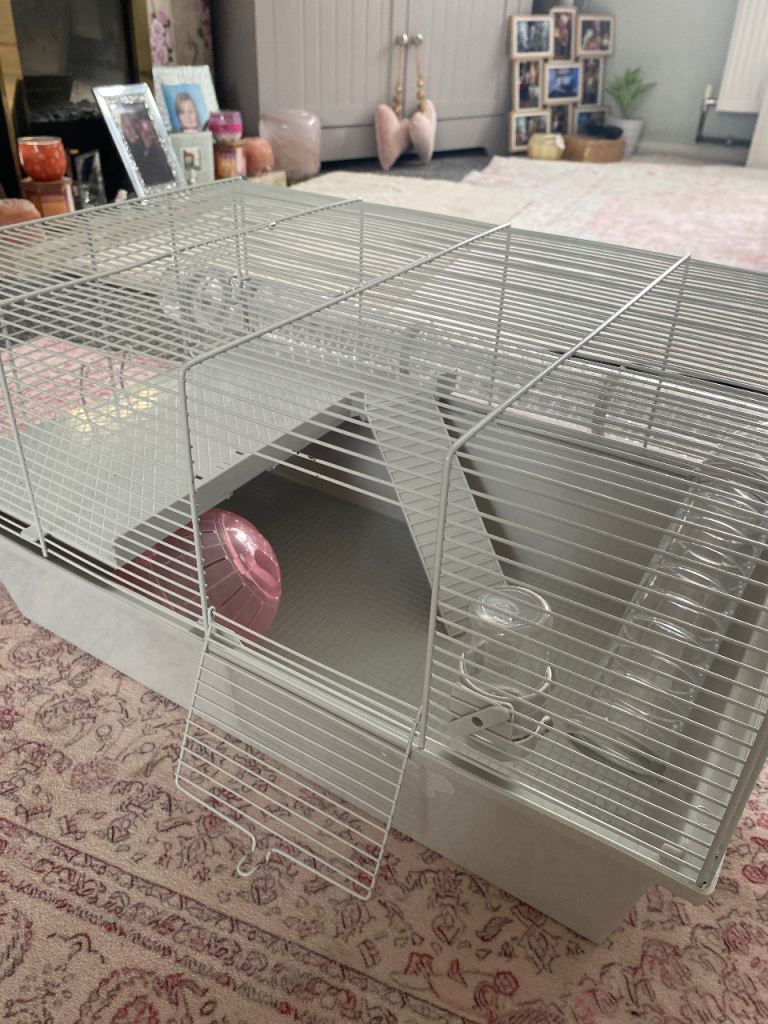 Hamster cage and hamster ball