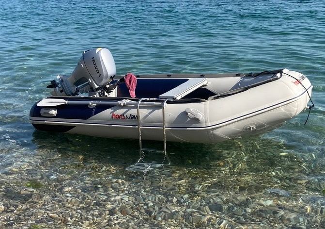 Stainless Steel Swimming/Boarding 2 Step Ladder with Platform for Inflatables Boat & RIBS 