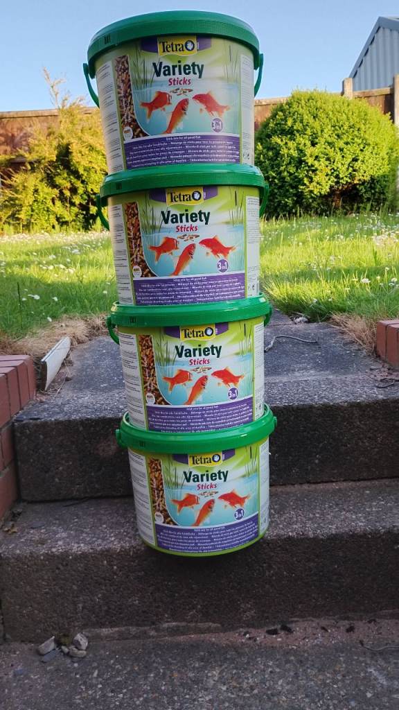 Tetra Variety Sticks Fish Food - New, Unopened Tubs